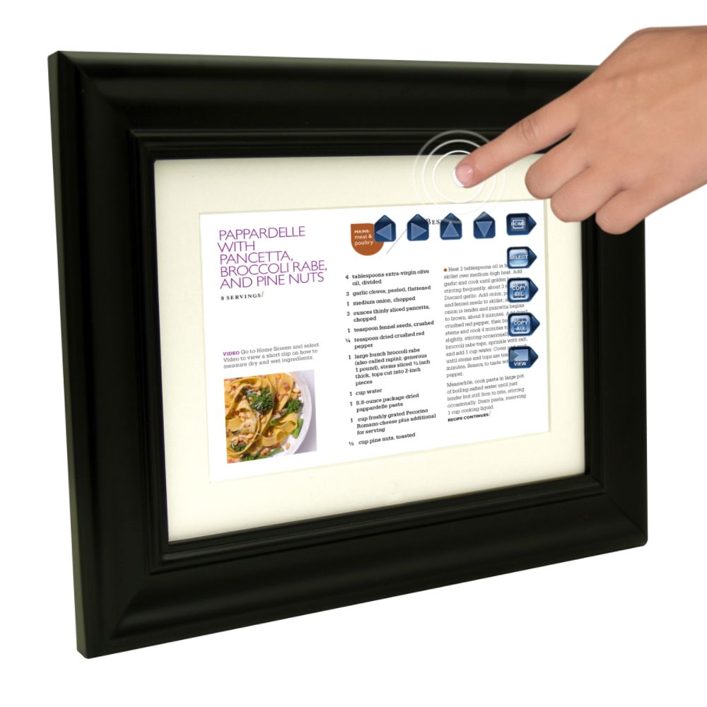 Pandigital 8" PanTouch Digital Picture Frame with Bon Appetit Winter Recipe Collection