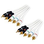 Cables Unlimited Component Video and Audio Cable- White