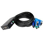 Cables Unlimited 2 Port PS/2 KVM Switch with Built-in Cables