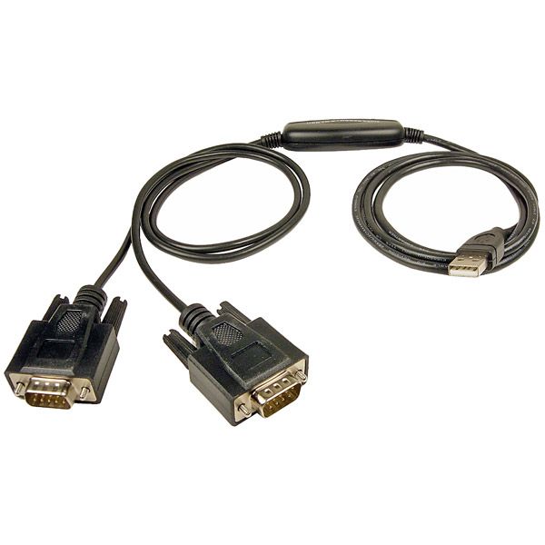Cables Unlimited USB Cable to Dual DB9 Serial Adapter