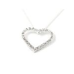 Metaphor Crystal Open Heart Pendant