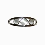 Sears Roebuck and Co. White Cat Eye Bangle Bracelet