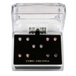 Sears Roebuck and Co. CZ Wardrobe 5 Piece Set Earrings