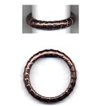 Apostrophe Metallic Bronze Vinyl Bangle