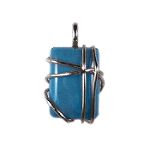 Covington Square Turquoise Slide - Silver