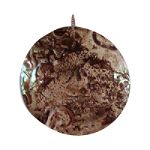 Covington Round Abalone Slide - Antique Silver