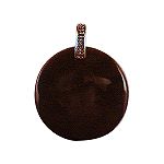 Covington Round Tiger Eye Slide - Antique Gold