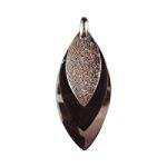 Covington Layered Drop Slide - Black/Silver
