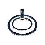 Covington Round Double Tailored Loop Slide - Silver