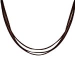 Covington 3-Strand Rubber Necklace - Black