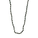 Covington Textured Necklace - Jet/Silver
