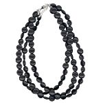 Apostrophe Necklace, Black 3-Strand
