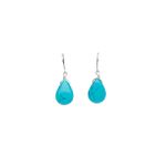 Apostrophe Fish Hook Tear Drop Earrings