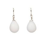 Apostrophe Fish Hook Tear Drop Earrings