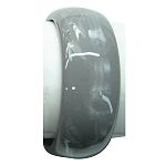 Apostrophe Lucite Bangle - Gray