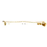 Apostrophe Gold Heart Bracelet, 4-Piece Set