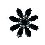 Covington Flower Jet Pin