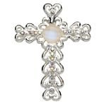 Covington Silver Cross Pin