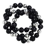 Apostrophe 3pc Filigree Stretch Bracelet