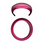Apostrophe Fuschia Hard Bangle Bracelet