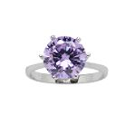 Lavender Round Ring Size 7