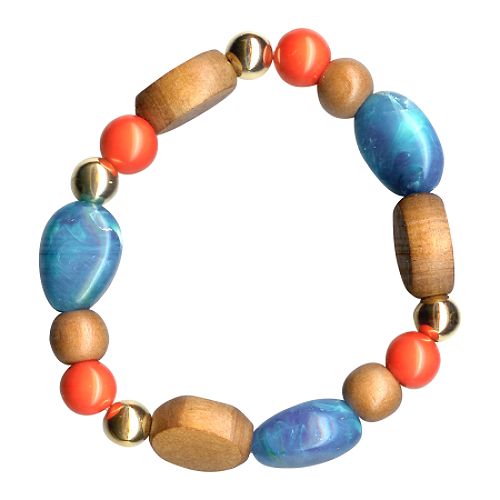 Covington Gold Bead Stretch Bracelet