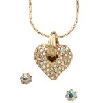 Sears Roebuck and Co. Open Heart Necklace and Earring Set