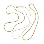 Goldtone 3 Necklace Set with Mesh