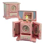 Mele Ashley Musical Ballerina Jewelry Box Clock