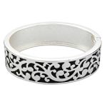 Apostrophe Bracelet, Etched Hinge