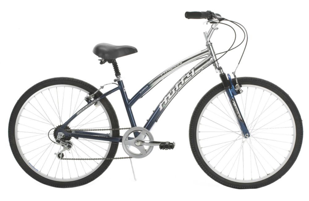 Huffy 26 in. Ladies 6-Speed Prospect Comfort Bike. Blue/aluminum