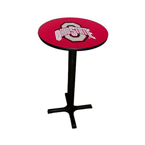 Sports Fan Products 24" Laminate Pub Table, Blk base - Ohio State