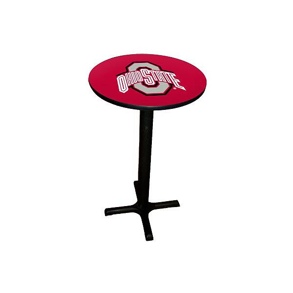 Sports Fan Products 24" Laminate Pub Table, Blk base - Ohio State