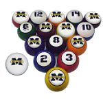 Sports Fan Products College Billiard Ball Set - Michigan by Sports Fan Products, LLC