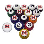 Sports Fan Products College Billiard Ball Set - Nebraska by Sports Fan Products, LLC