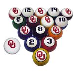 Sports Fan Products College Billiard Ball Set - Oklahoma by Sports Fan Products, LLC