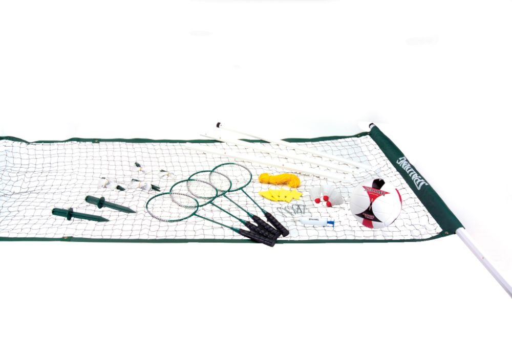 Spalding 2-Game Combination Set, Badminton and Volleyball