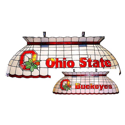 Traditions Artglass Ohio State Pool Table Lamp