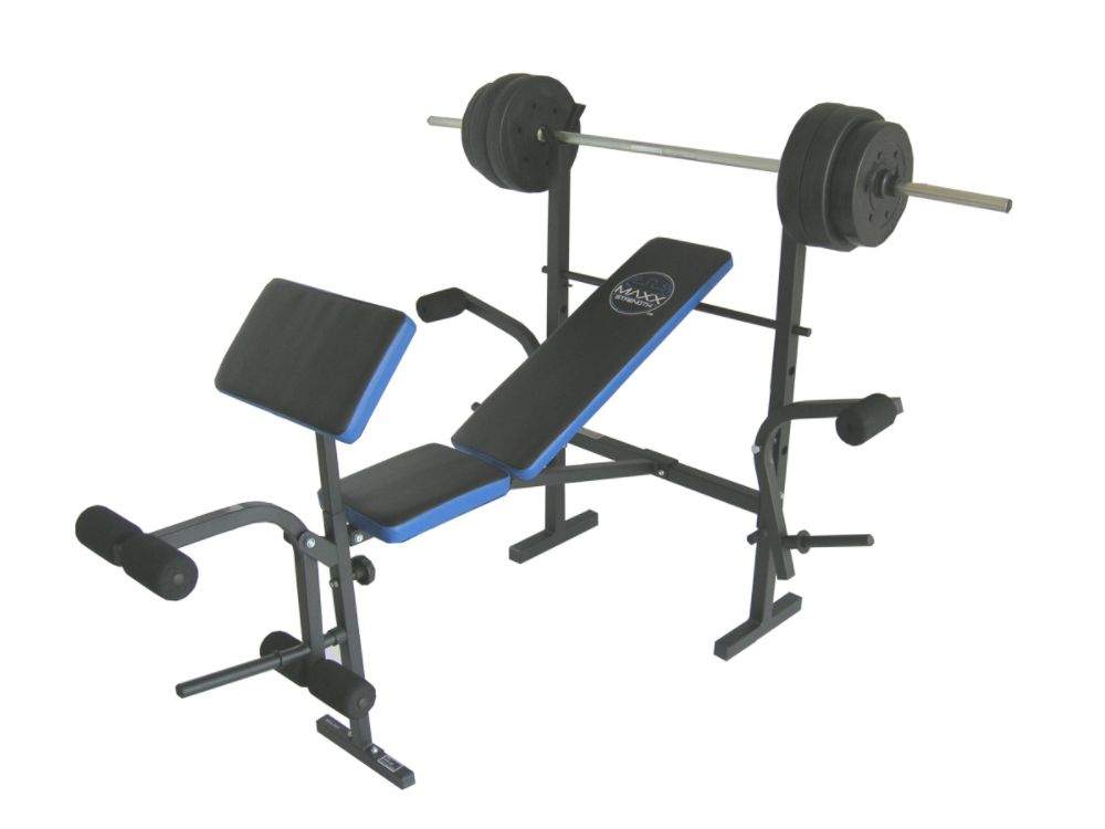 Cap Barbell Maxx Strength Combo Bench w/80 LB Weight Set