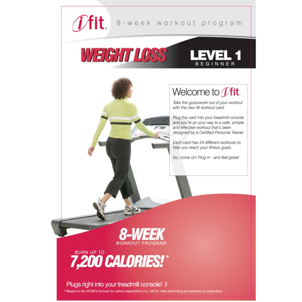 NordicTrack iFIT Workout Card, Weightloss - Level 1
