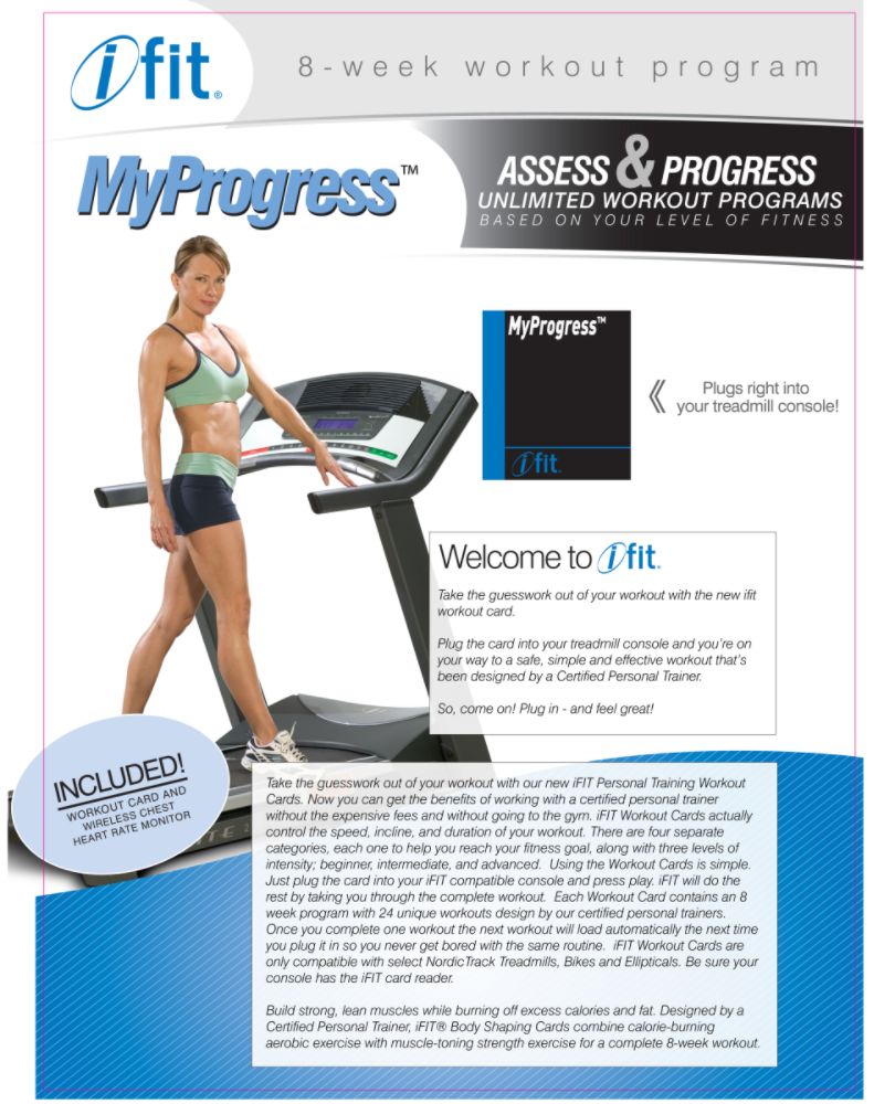 NordicTrack iFIT Workout Card, My Progress