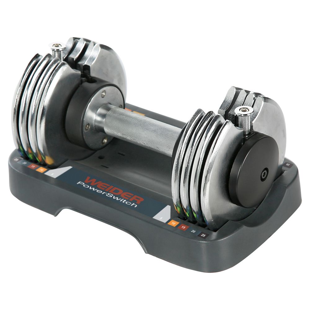 Weider PowerSwitch 25lb Single Adjustable Hand Weight
