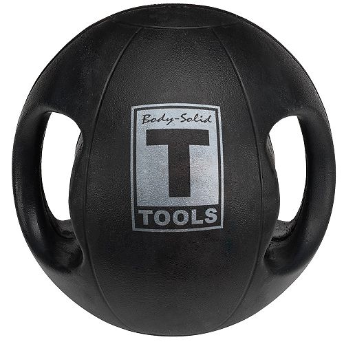 Body Solid BSTDMB6 6lb Dual Grip Medicine Ball