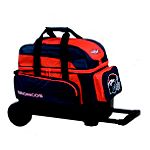 NFL DOUBLE ROLLER - TWO BALL WHEELED BOWLING BAG - DENVER BRONCOS