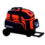 NFL DOUBLE ROLLER - TWO BALL WHEELED BOWLING BAG - CHICAGO BEARS