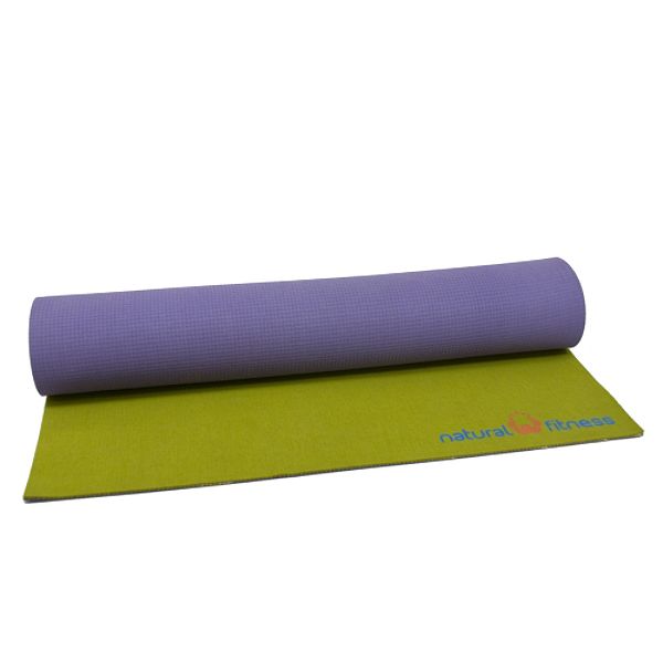 Natural Fitness Natural Rubber Professional Yoga Mat - Moss/Lavender