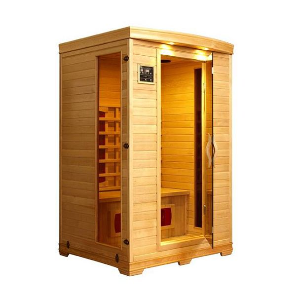 Lifesmart Deluxe 2 Person Infrared Sauna with 5 Ceramic Heaters. Featuring Full Radio, CD player and MP 3 Hook-up W/Speakers