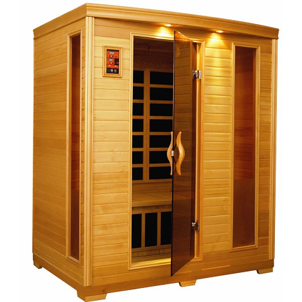 Lifesmart 3 Person Sauna w/9 Carbon Tech Heaters and Full Sound System