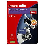 SanDisk Memory Stick Pro Duo, Multi-Use, 2GB, 1 stick