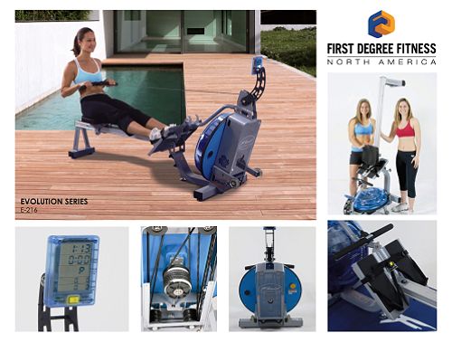 Lifesmart Atlantic Commercial Grade Water Rower by  First Degree Fitness